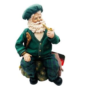 Vintage Clothtique Possible Dreams 1999 Sitting On A Rock Irish Santa